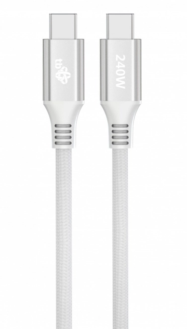Fehér USB-C - USB-C kábel 1m 240W