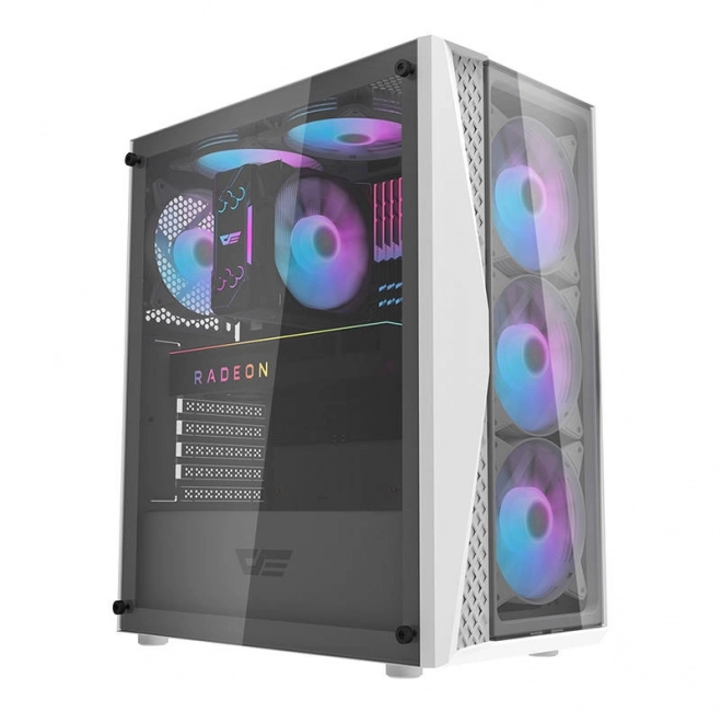 Darkflash számítógépház RGB világítással és ventilátorokkal