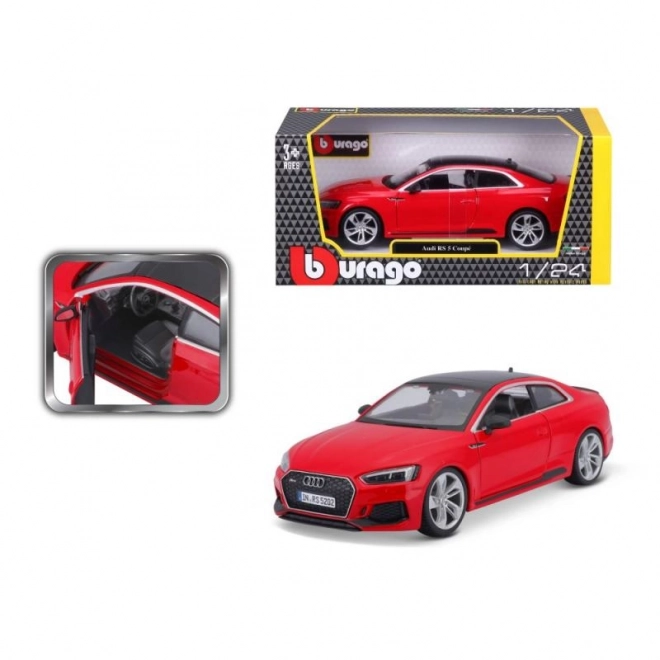 Fém Audi RS 5 Coupé piros 1/24