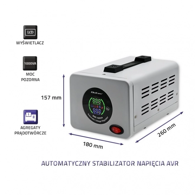 Qoltec AVR Pro automatikus feszültségstabilizátor