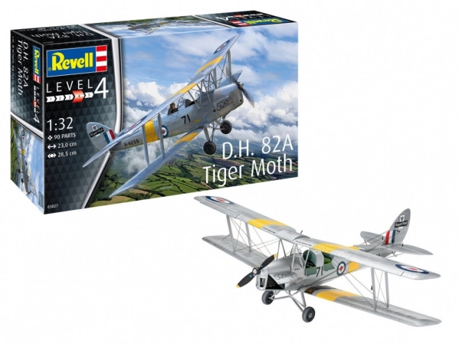 Tiger Moth D.H. 82A műanyag modell 1/32 méretarányban