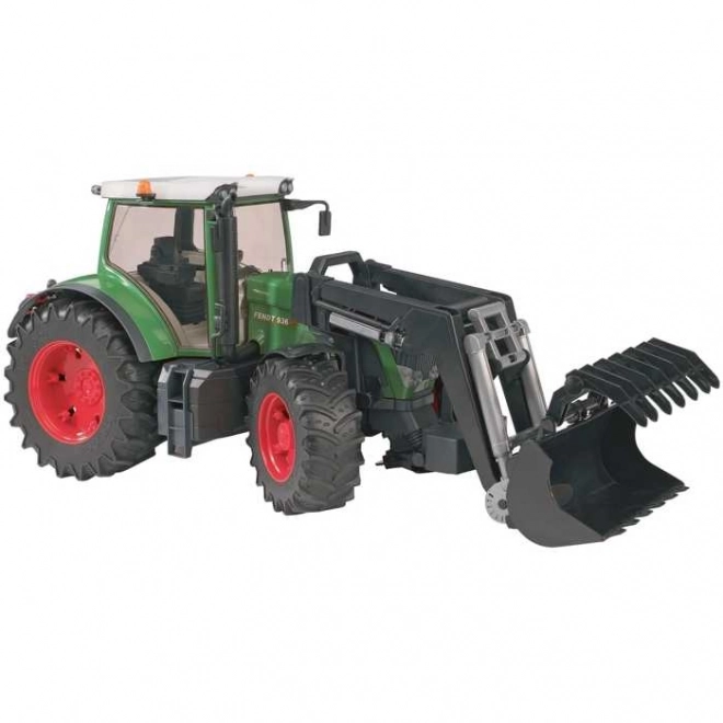 Bruder traktor Fendt 936 Vario homlokrakodóval