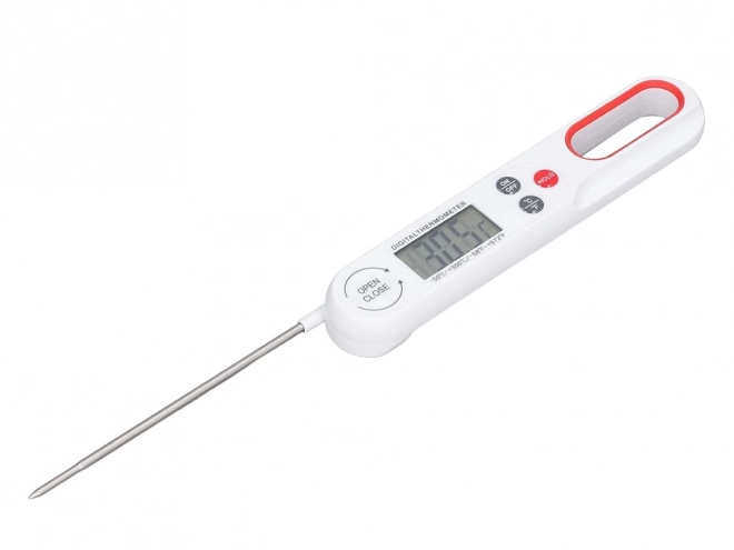 Konyhai LCD tűs húshőmérő és borhőmérő összecsukható