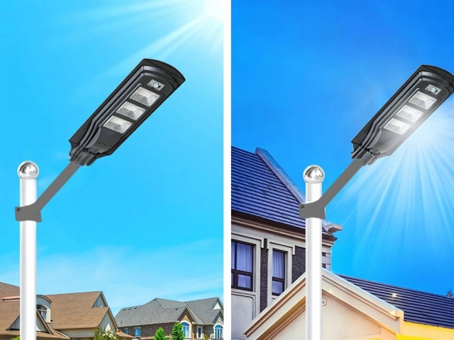 Napelemes utcai LED lámpa távirányítóval és mozgásérzékelővel, IP65
