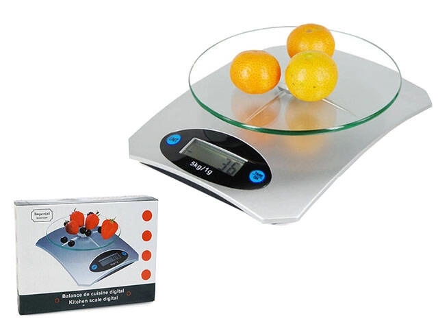 Elektronikus konyhai mérleg pontos LCD kijelzővel