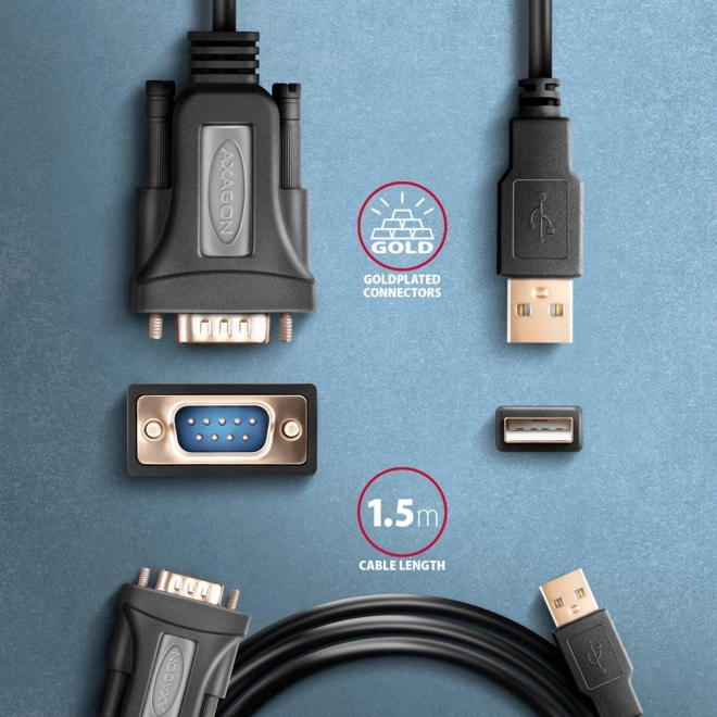 Univerzális USB-RS232 adapter FTDI chippel