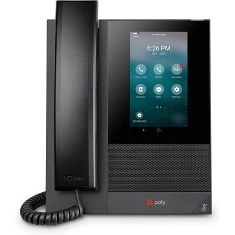 Multimédiás üzleti telefon Poly CCX 400 Open SIP és PoE támogatással