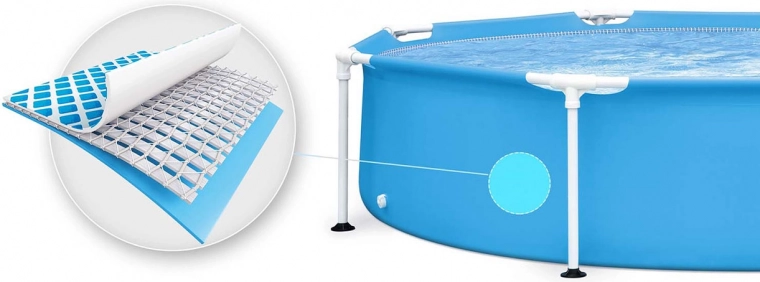 Háromrétegű PVC anyag erősítéssel