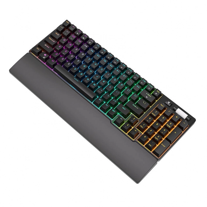 Royal kludge rk96 vezeték nélküli mechanikus billentyűzet RGB barna kapcsolóval fekete