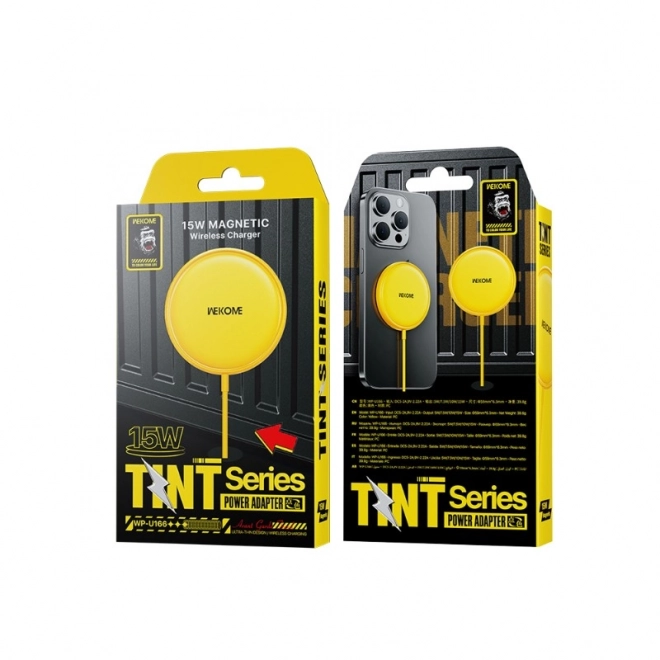 Indukciós töltő Tint Series - MagSafe 15W Sárga