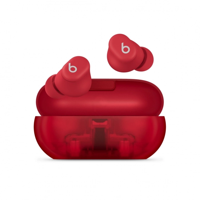 Beats Solo Buds átlátszó piros fülhallgató