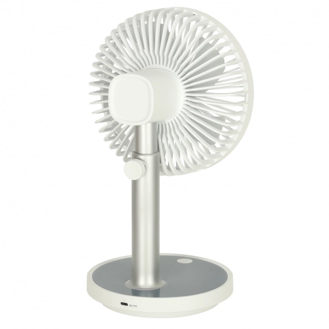 Fehér vezeték nélküli asztali ventilátor 30 cm