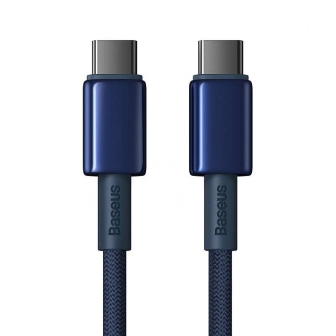 Usb-c kábel baseus tungsten gold 100w 2m kék