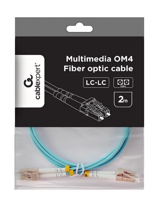 Kétmodos optikai kábel OM4 LC/LC 2m