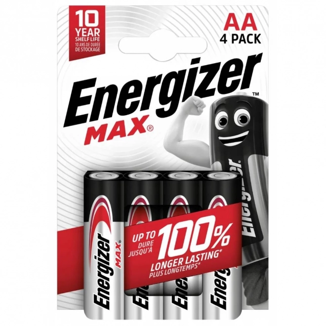 Alkáli elemek LR6/AA Energizer MAX, csomagolás 4 db