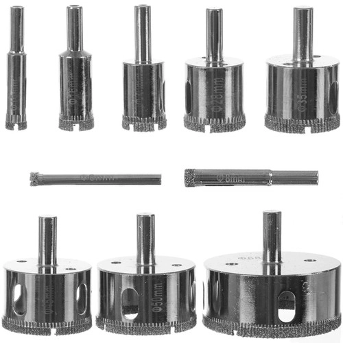 Otwornice diamentowe szett 10 db