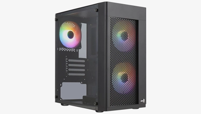 Hexform TG FRGB mini torony számítógépház fekete