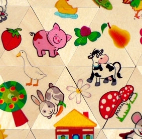 Hess farmás puzzle mozaik 24 darabbal