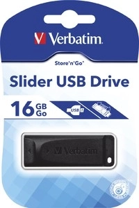 Pendrive csúsztatható fekete 16GB