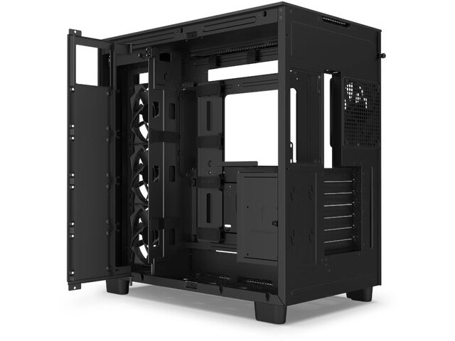 NZXT H9 Flow fekete számítógépház ablakos kivitelben