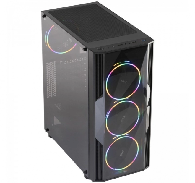 Játékos PC ház MS FIGHTER V315 fekete