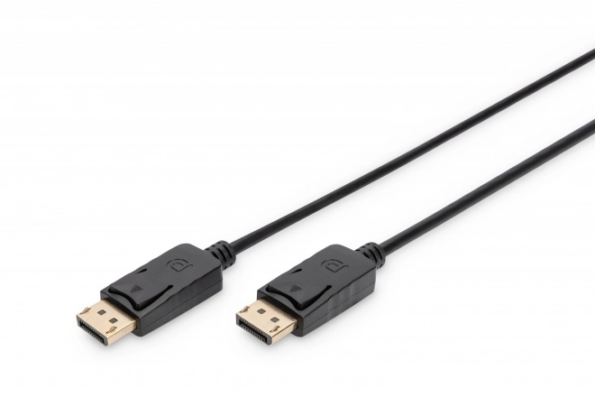 Antracit fekete DisplayPort összekötő kábel 15m