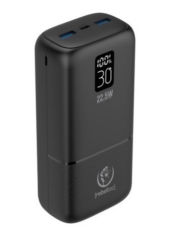 Kompakt LCD kijelzős Powerbank 30000mAh