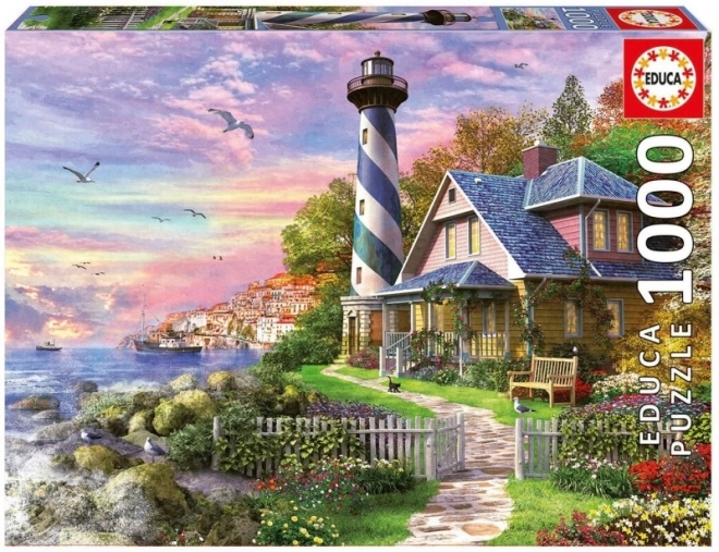 Educa világítótorony a Rock Bay öbölben puzzle 1000 darabos