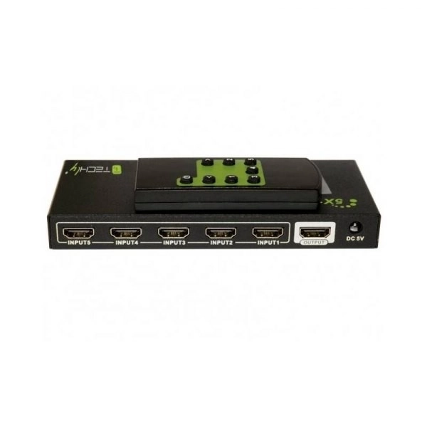 Hdmi váltó 5/1 távirányítóval, 4K2K 3D, fekete