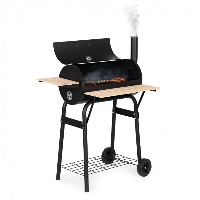 Nagy kerti grill hőmérővel és kéménnyel