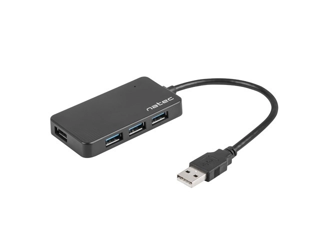 4 portos fekete USB 3.0 HUB Moth