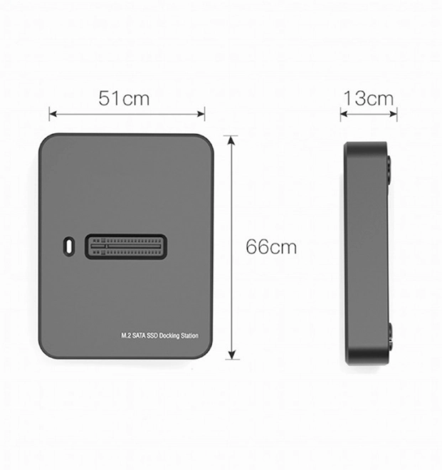 M.2 SATA és NVME SSD dokkoló állomás USB-C