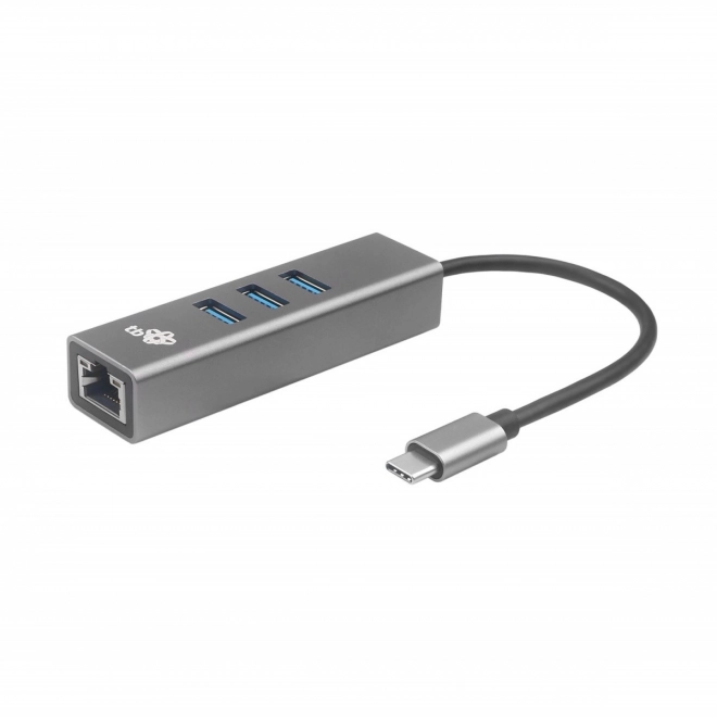 USB-C - RJ45 adapter + 3 USB-A csatlakozó - 1000 Mb/s