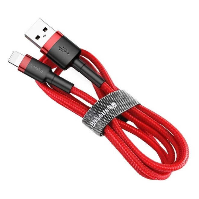 Baseus Cafule piros USB Lightning kábel 0,5m