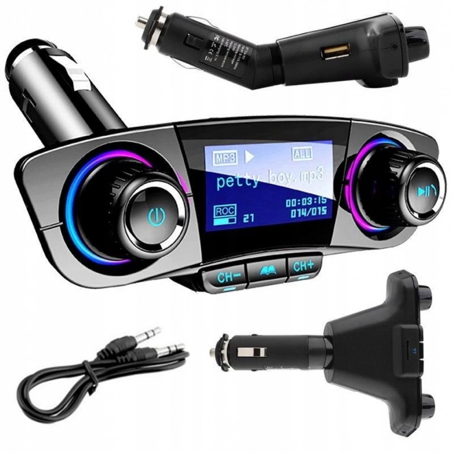 multifunkciós bluetooth fm transmitter 8 az 1-ben usb 5.0