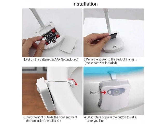 LED WC lámpa