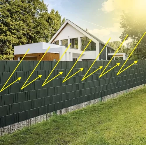 Zöld kerítés szalag 19cm x 35m
