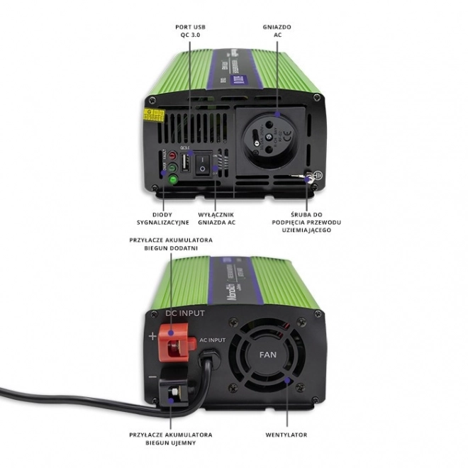 Qoltec trifunkciós inverter