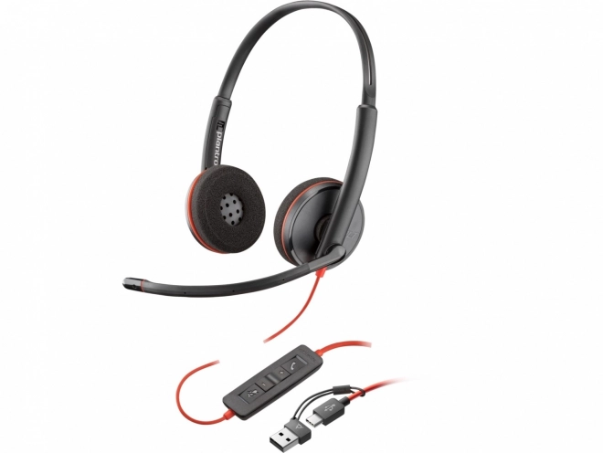 Blackwire 3220 sztereó USB-C fejhallgató adapterrel