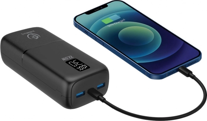 Kompakt LCD kijelzős Powerbank 30000mAh
