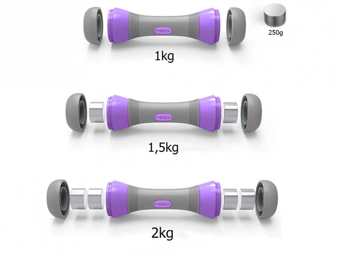 Állítható fitnesz súlyzók 2 kg-os