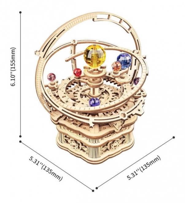 Robotime 3D kirakós játék zenélő doboz történelmi orloj