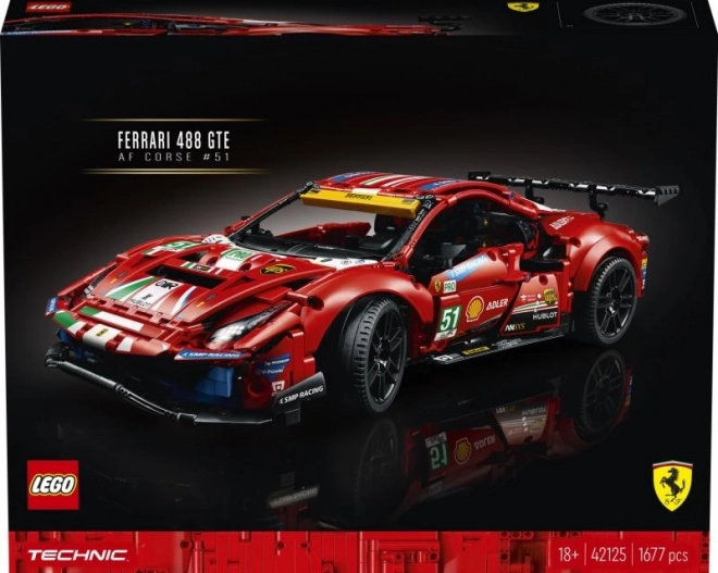 Ferrari 488 GTE AF Corse #51 LEGO Technic modell