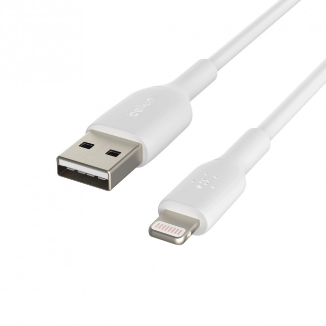 Pvc usb-a - lightning töltőkábel 1m fehér