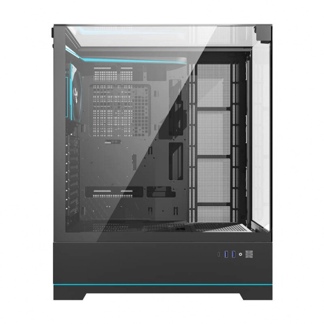 Darkflash stílusos számítógépház ventilátorral
