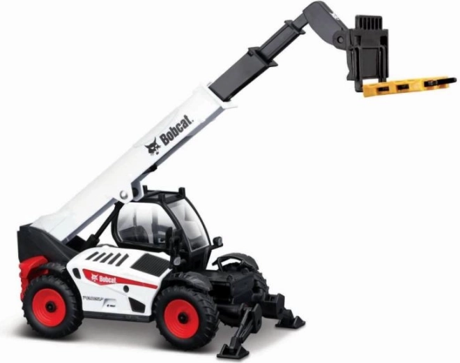 Működő teleszkópos kar raklapvillákkal