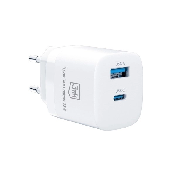 Hálózati töltő 33W USB-C és USB-A GaN PD