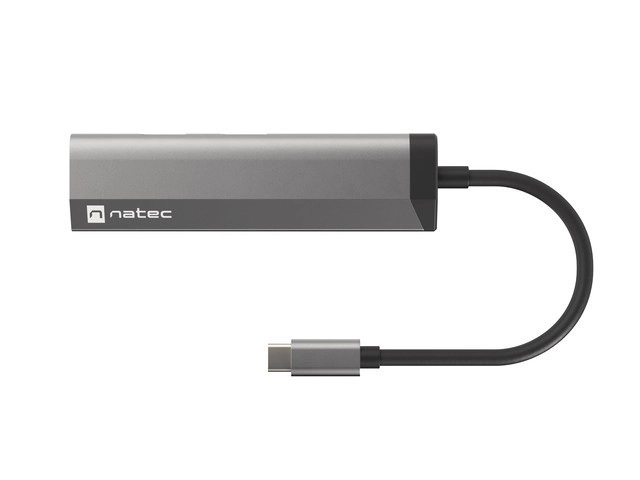 Natec fowler slim többportos dokkoló USB-C PD, 2x USB 3.0, HDMI 4K