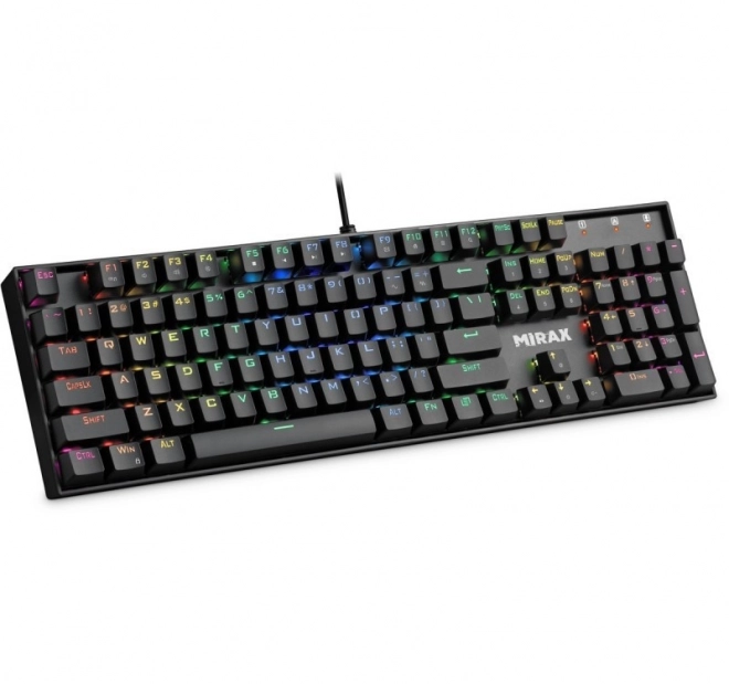 Mechanikus billentyűzet RGB világítással - fekete