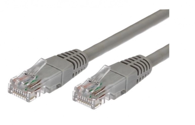 Patchcord kábel kat. 5e RJ45 UTP 3m szürke - csomagolás 10 db